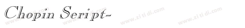 Chopin Seript字体转换